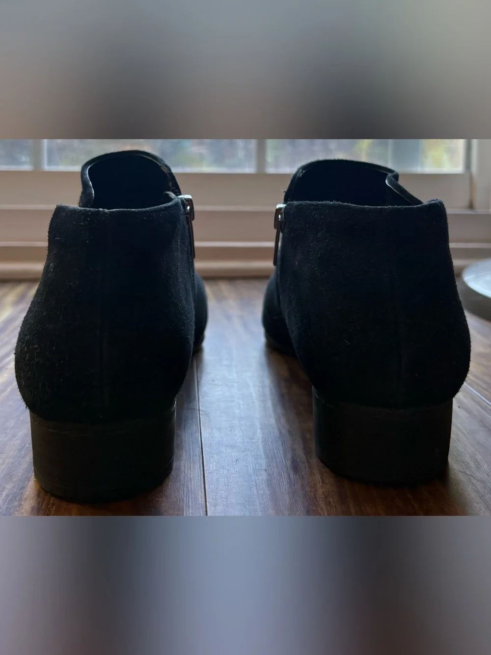 Vince Camuto Black Leather Suede Jannie Ankle Boot Women’s size 13